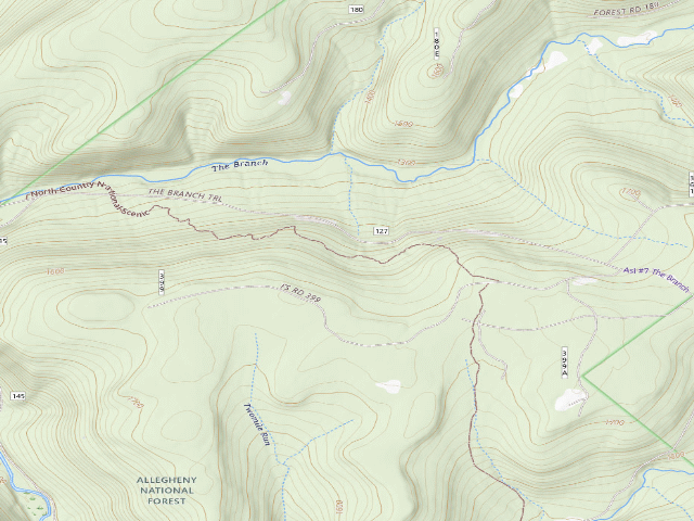 USGS topographic map of Nct-Big Boulder Shelter