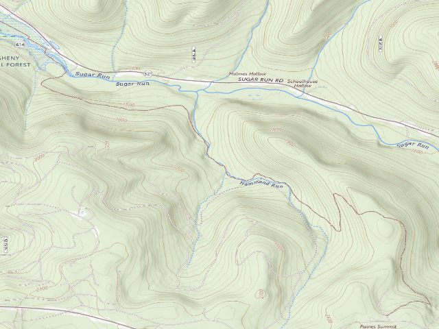 USGS topographic map of Nct-Hammond Run Shelter