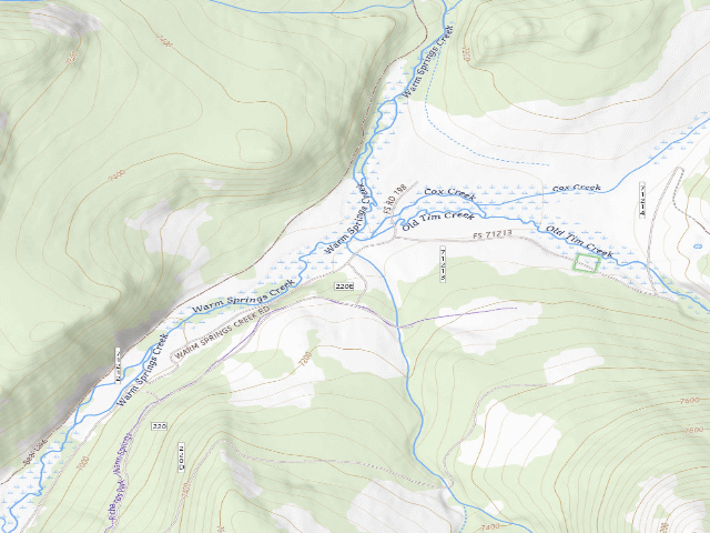 USGS topographic map of Near Cabin