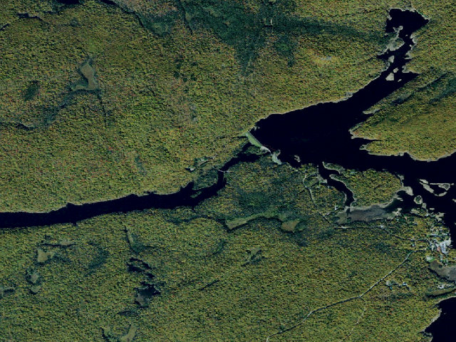 Aerial image of Necessary Dam Rd Campsite (Independence River Wild Forest)