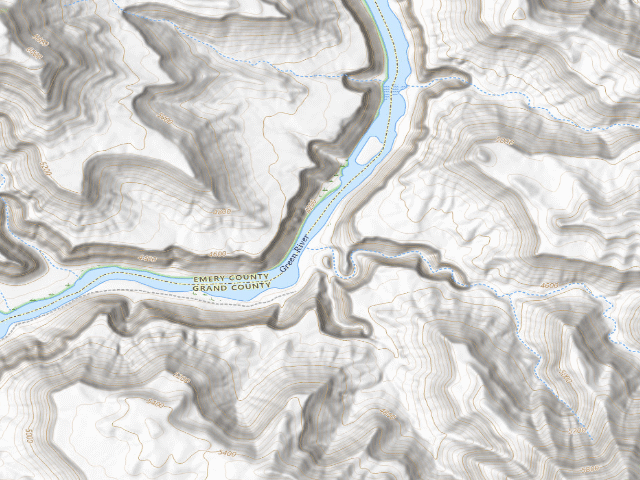 USGS topographic map of Nefertiti Recreation Area