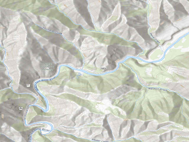 USGS topographic map of Neinmeyer Campground