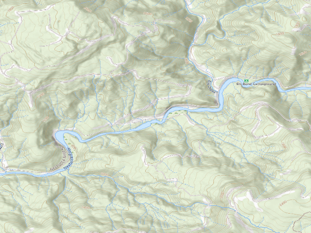 USGS topographic map of Nestucca River Recreation Area