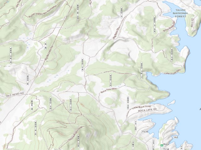 USGS topographic map of Nevada County