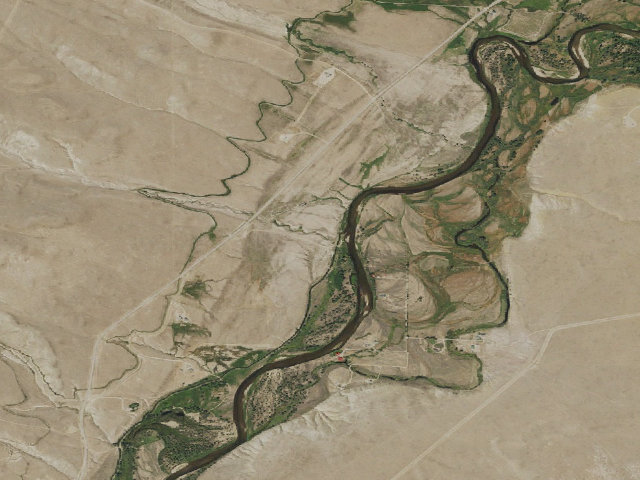 Aerial image of New Fork River-Remmick PAA Campground