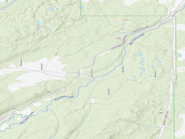 USGS topographic map of New Growth Hole
