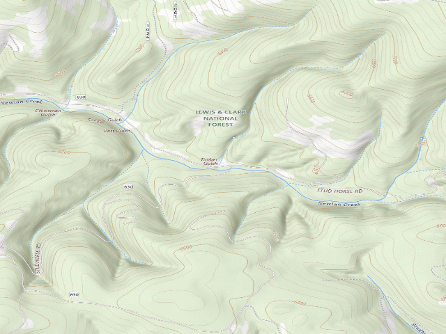 USGS topographic map of Newlan Creek-830-05