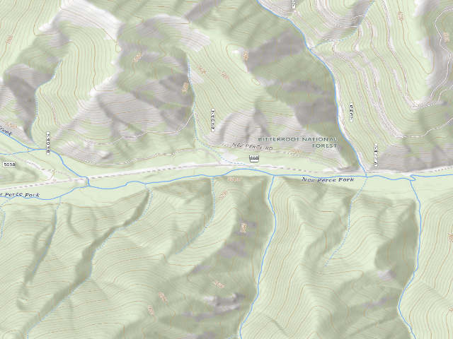 USGS topographic map of Nez Perce-002