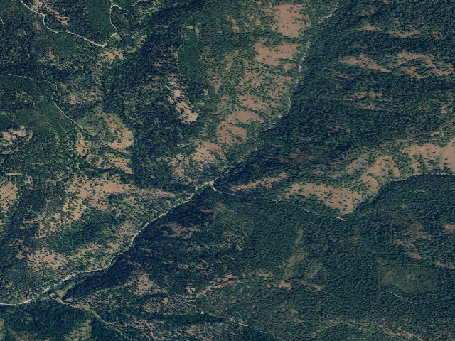 Aerial image of Nf Catherine Creek Campground