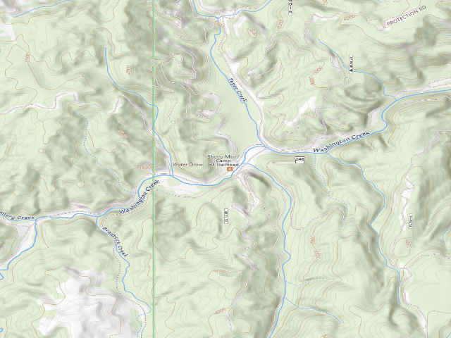 USGS topographic map of Nf246Rd_02 Camp 60B