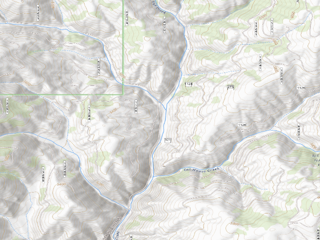 USGS topographic map of Nfork Rye 001