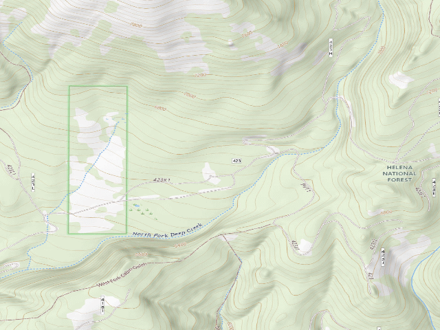 USGS topographic map of Nforkdeep Rd 423 006