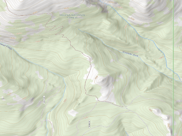 USGS topographic map of Nforkdeep Rd 423F1 007