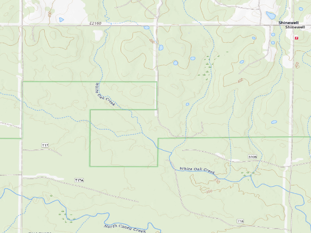 USGS topographic map of Nichols Camp Spot (Herron Family WMA)