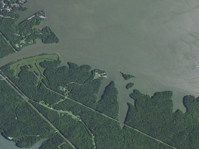 Aerial image of Nickell Branch Campground