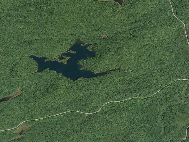 Aerial image of Nine Corner Lake #1 (Ferris Lake Wild Forest)