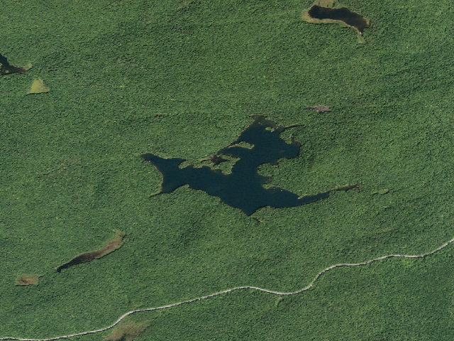Aerial image of Nine Corner Lake #3 (Ferris Lake Wild Forest)