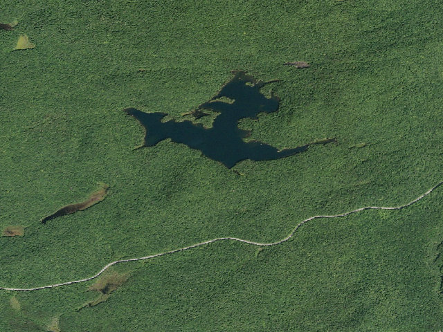 Aerial image of Nine Corner Lake #4 (Ferris Lake Wild Forest)