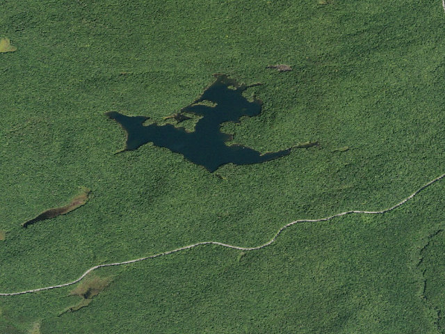 Aerial image of Nine Corner Lake #5 (Ferris Lake Wild Forest)
