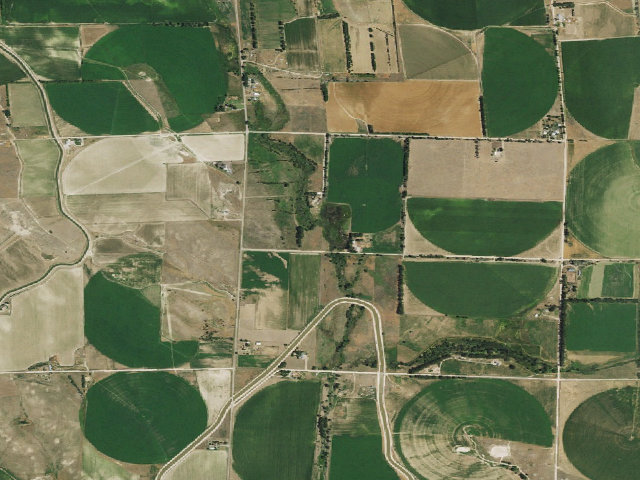 Aerial image of Nine Mile Creek WMA