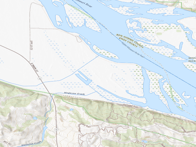 USGS topographic map of Niobrara Confluence WMA