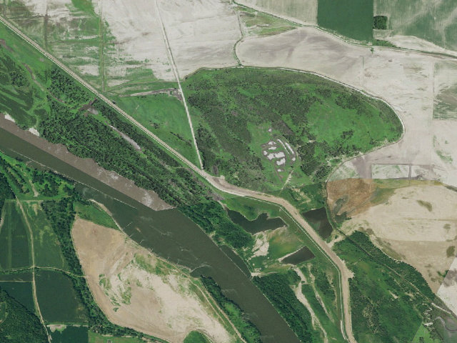 Aerial image of Nishnabotna Conservation Area