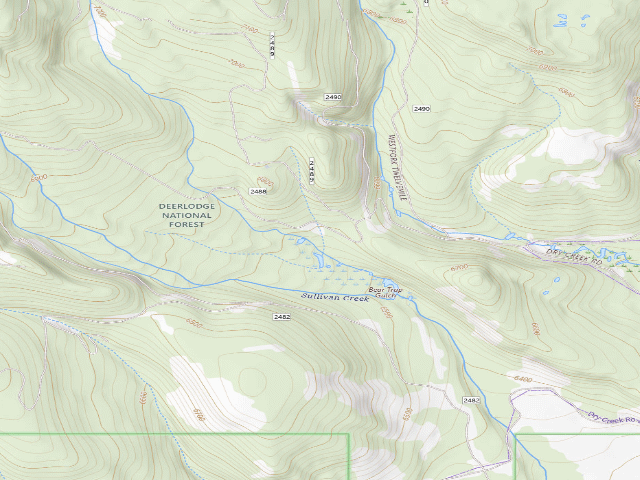 USGS topographic map of No Access