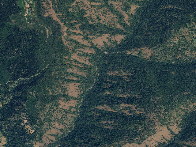 Aerial image of No. Fork Catherine Group Campground