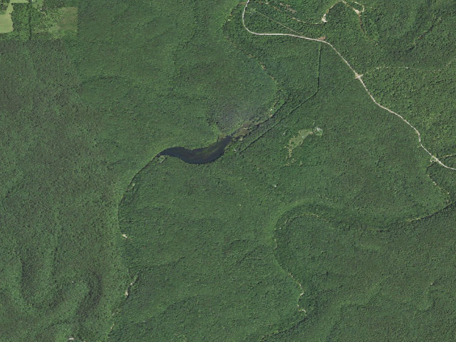 Aerial image of Noblett Lake Campground