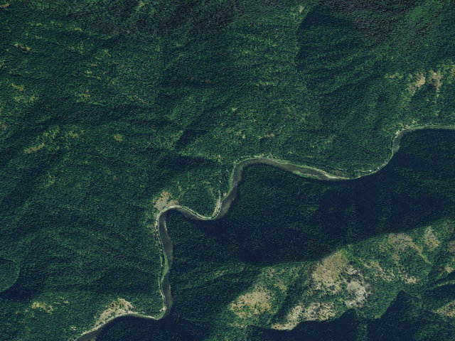 Aerial image of Noe Creek Campground