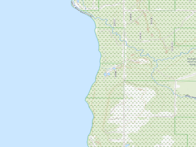 USGS topographic map of Noquet Bay Camping Area