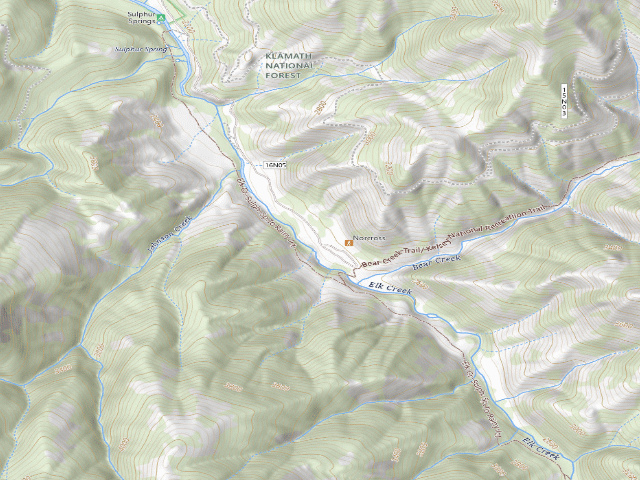 USGS topographic map of Norcross Campground