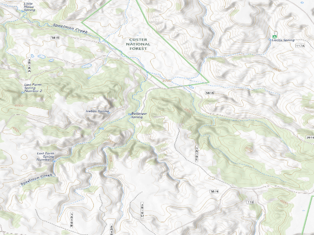 USGS topographic map of North 3198E Rd