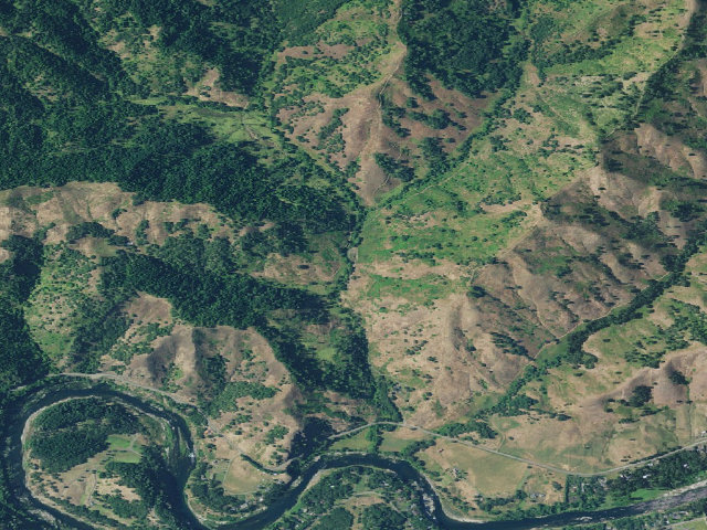 Aerial image of North Bank Habitat Management Area
