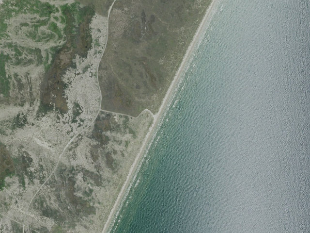 Aerial image of North Beach (Padre Island National Seashore)