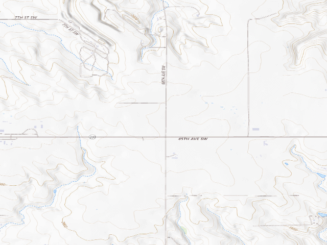 USGS topographic map of North Beulah Mine WMA (Mercer County)