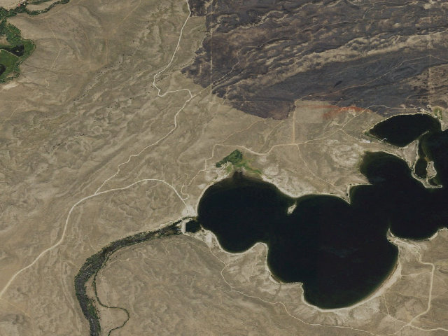 Aerial image of North Boulder Lake Campground