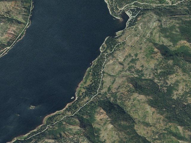 Aerial image of North Canyon Campground
