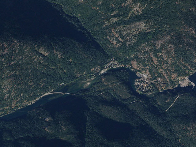 Aerial image of North Cascades National Park