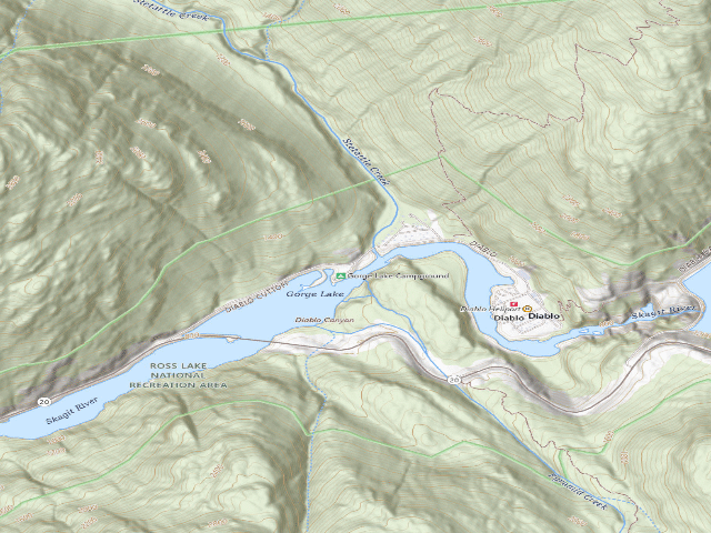 USGS topographic map of North Cascades National Park