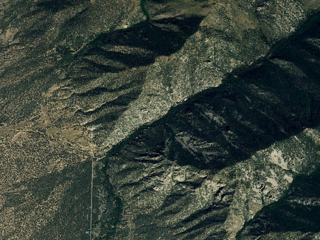 Aerial image of North Crestone Creek