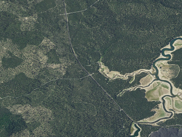 Aerial image of North Davis Creek