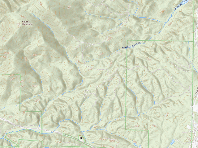 USGS topographic map of North Dugger Trail Shelter Site