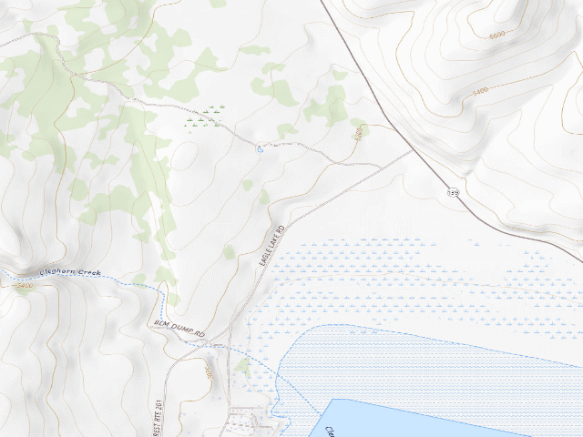 USGS topographic map of North Eagle Lake Campground