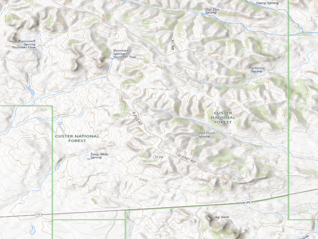 USGS topographic map of North End Rd