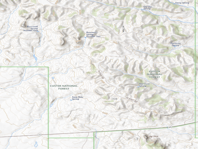 USGS topographic map of North End Rd