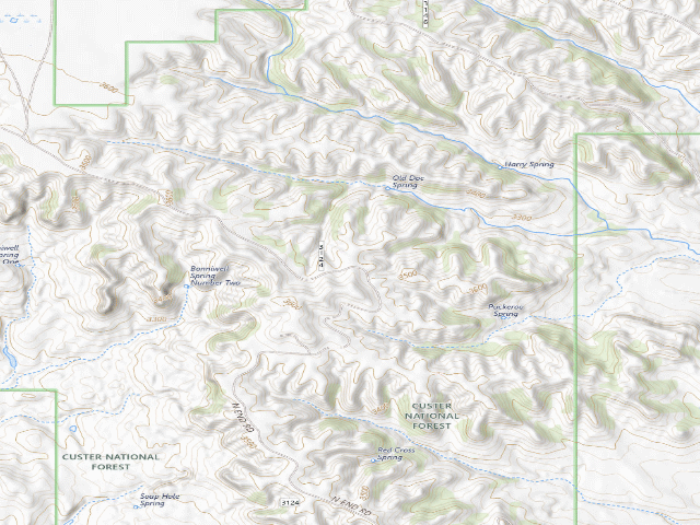 USGS topographic map of North End Rd