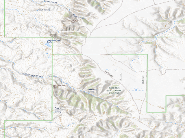 USGS topographic map of North End Rd