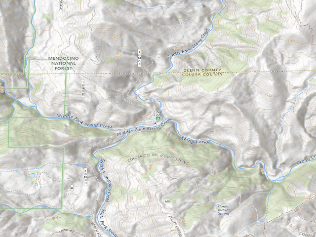 USGS topographic map of North Fork