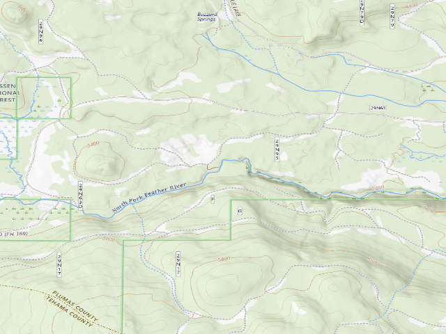 USGS topographic map of North Fork